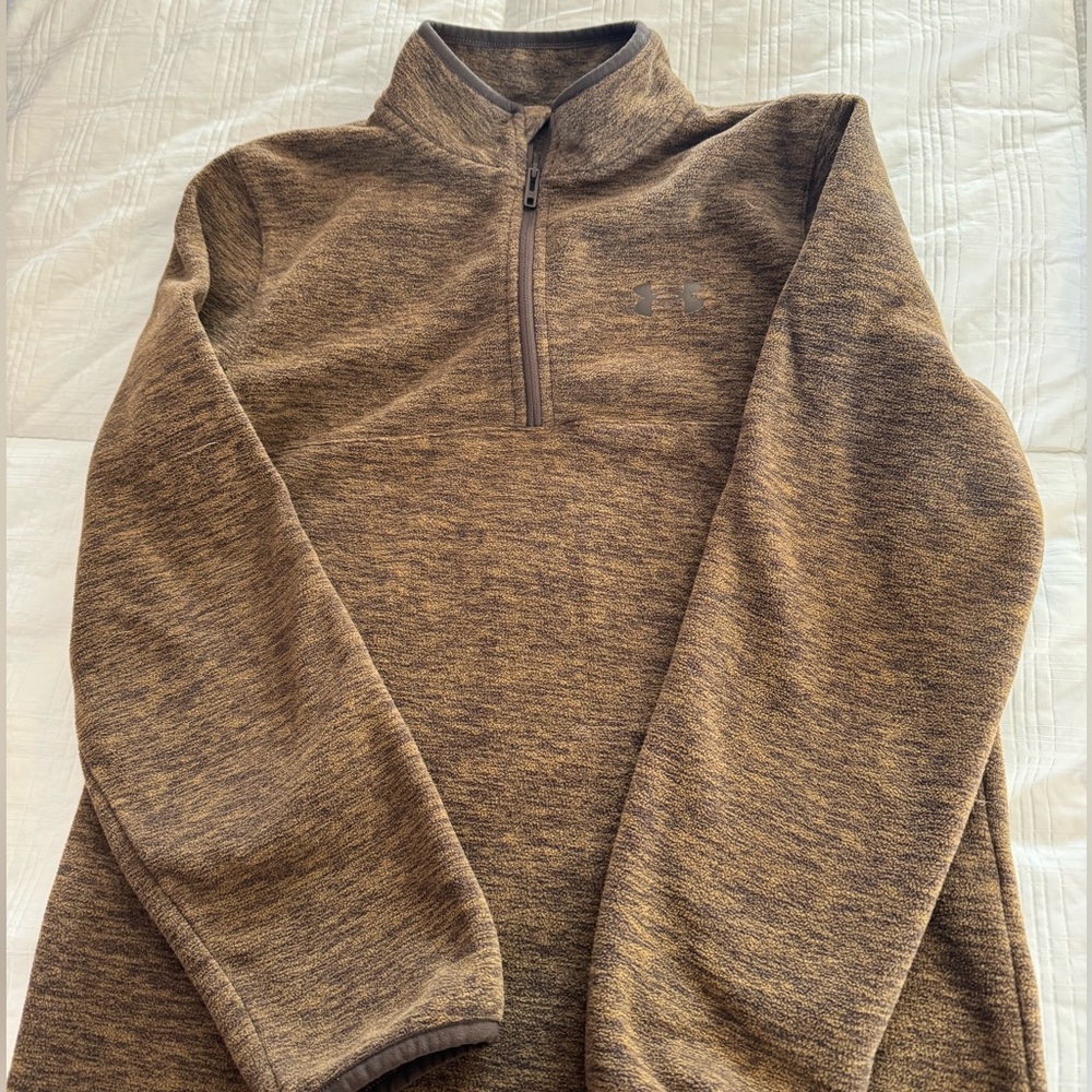 Under Armour kids Zip-Up Fleece in Brown